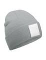 Beanie Appliqué Patch Beechfield B337R Grijs